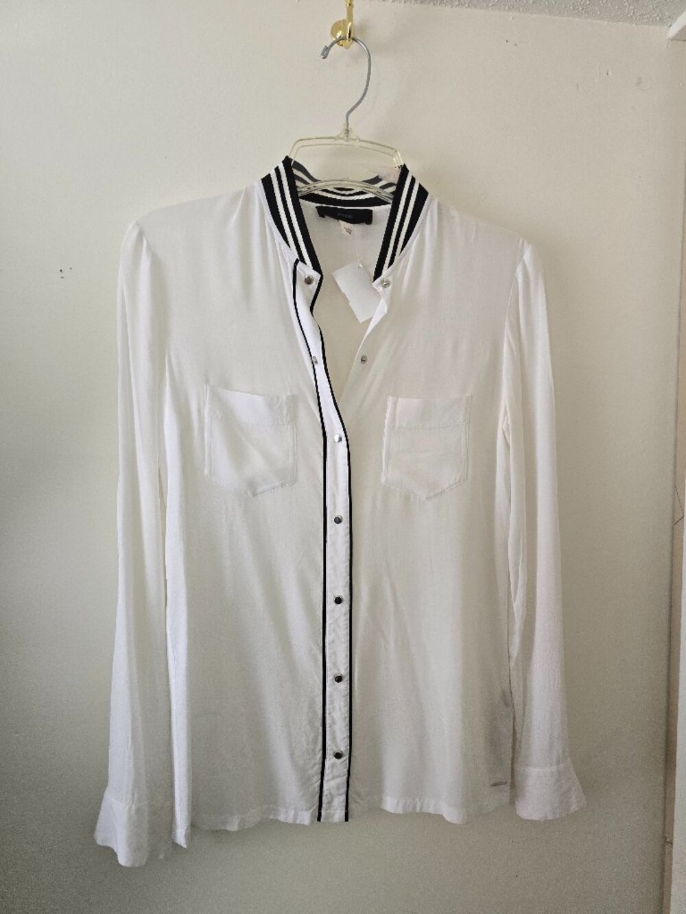Diesel White Button Up Blouse